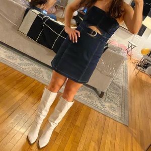 Free People As If denim minidress